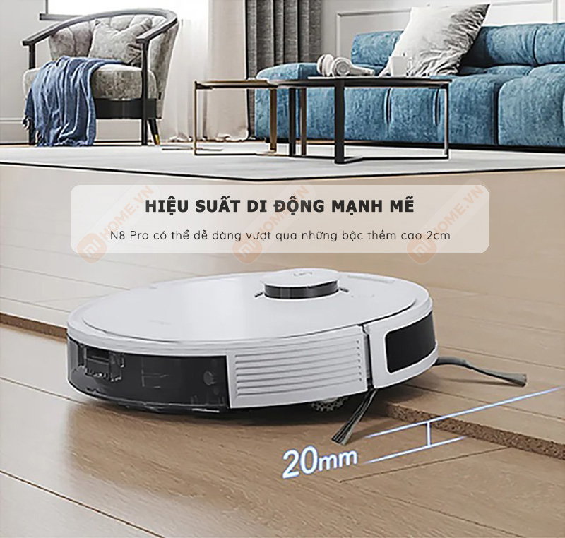 Robot hút bụi lau nhà Ecovacs Deebot N8 Pro 22 Robot hut bui lau nha Ecovacs Deebot N8 Pro 16