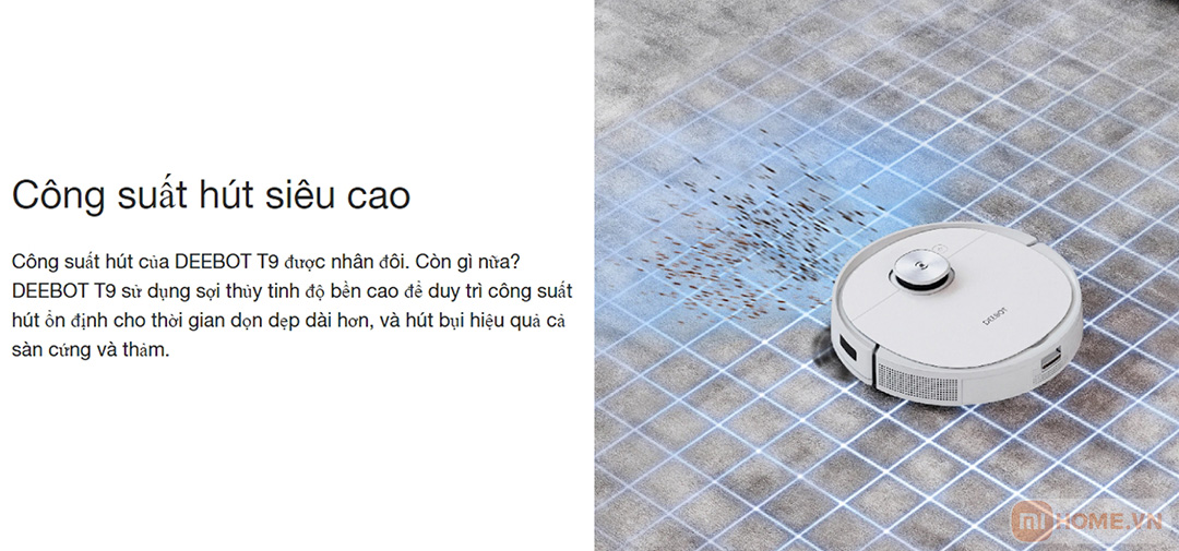 Robot hut bui lau nha Ecovacs Deebot t9 13