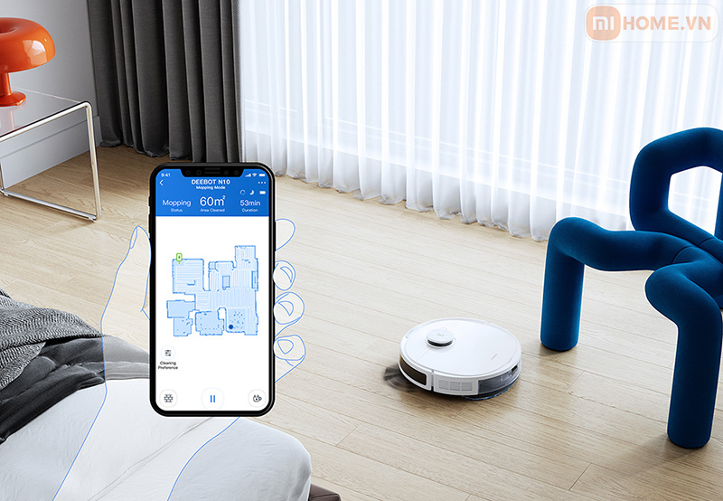 Robot hut bui lau nha Ecovacs Deebot N10 8
