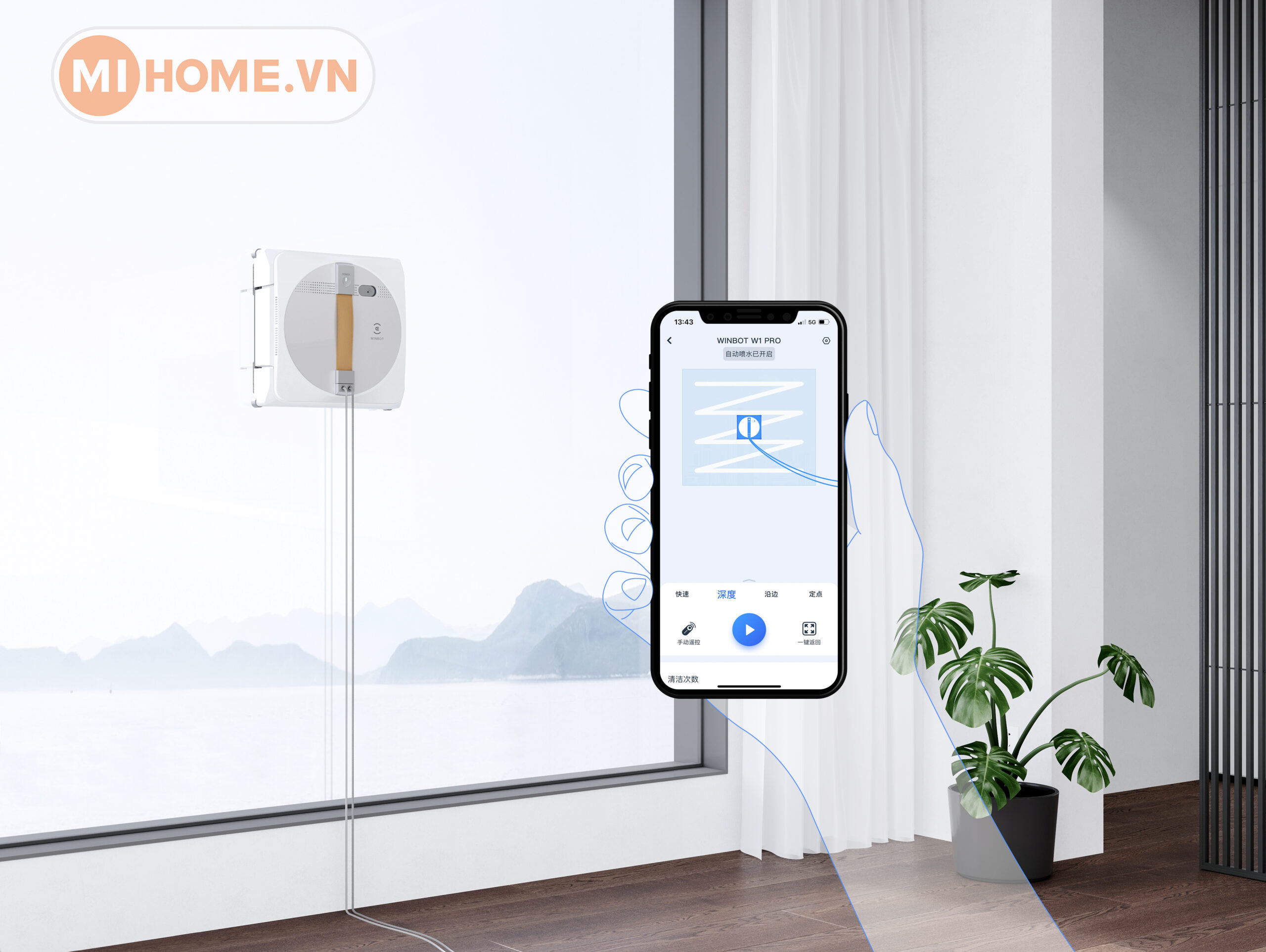 Robot lau kính Ecovacs Winbot W1 Pro 17 4 2 scaled