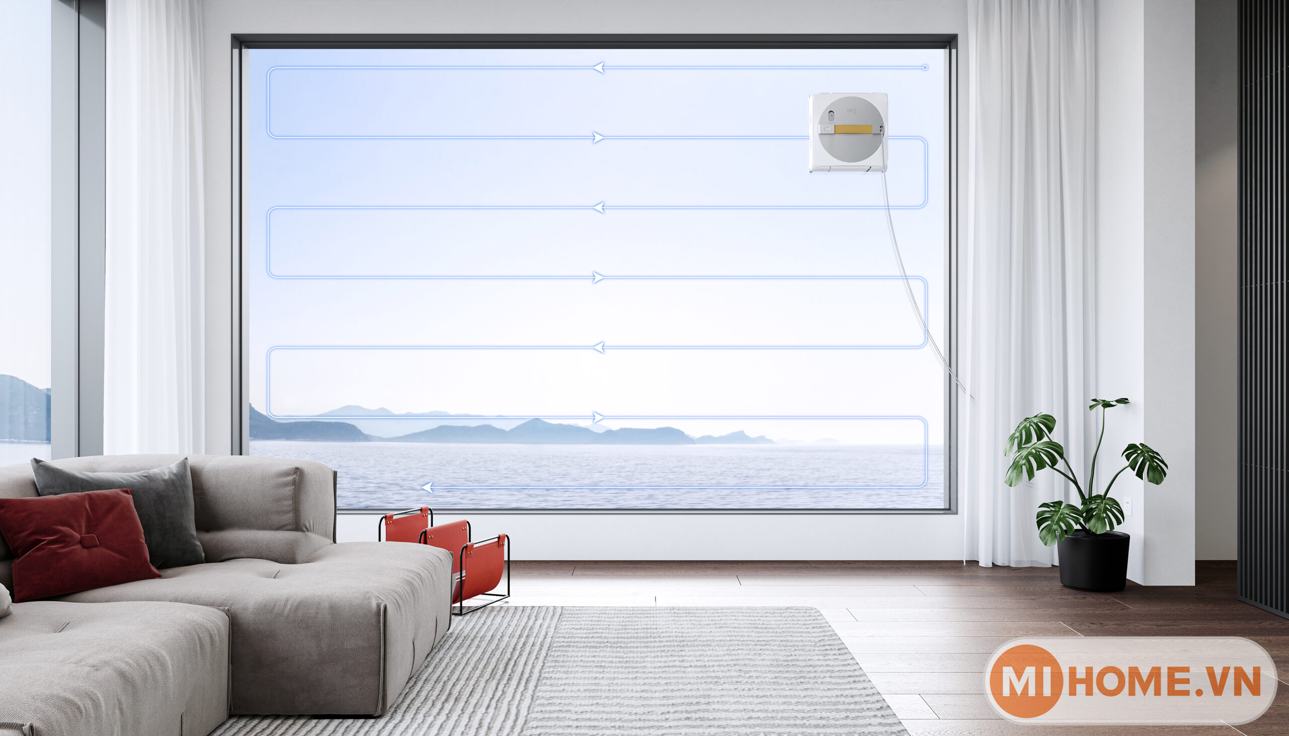 Robot lau kính Ecovacs Winbot W1 Pro 4 5