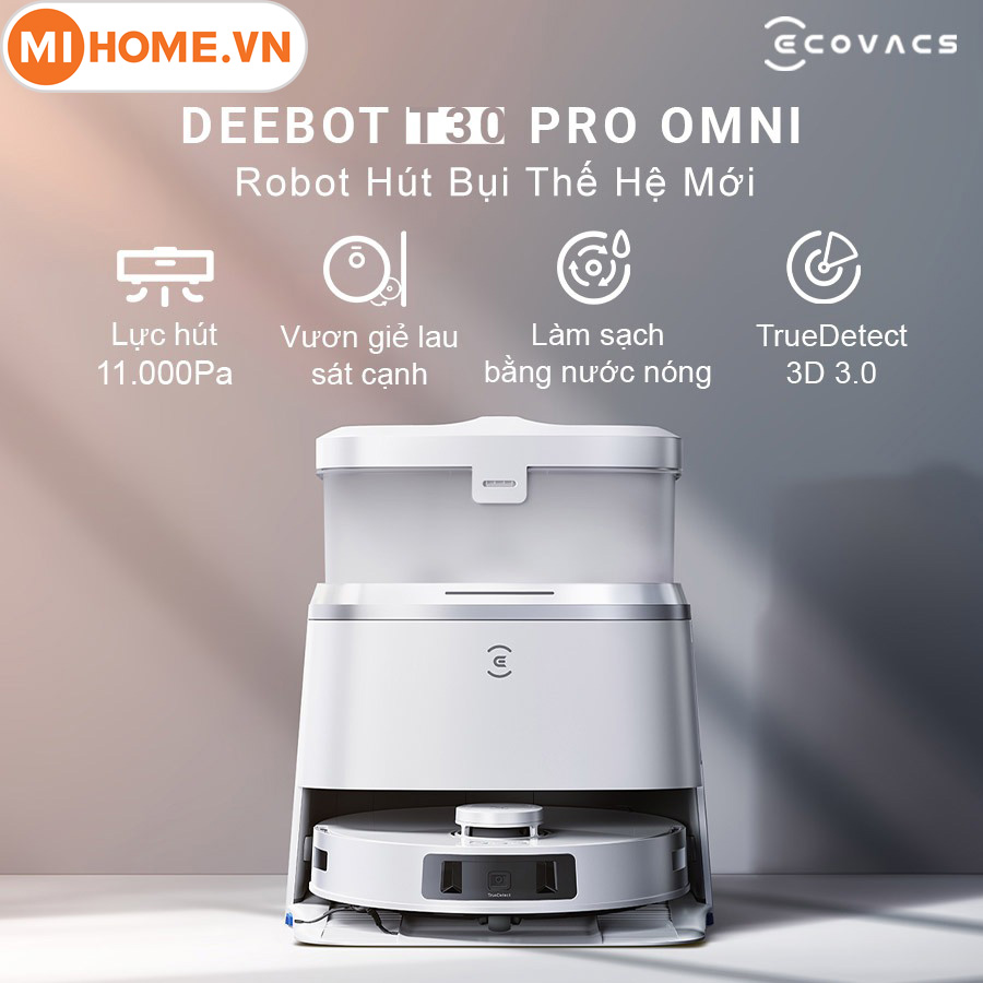 Robot hút bụi thông minh - Ecovacs Deebot T30 Pro OMNI 3 201