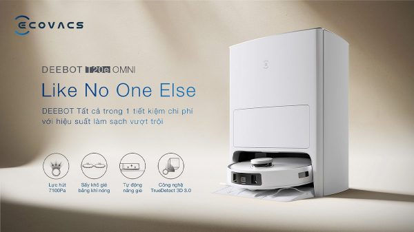 Robot hút bụi thông minh Ecovacs Deebot T20e OMNI hình ảnh chi tiết 2