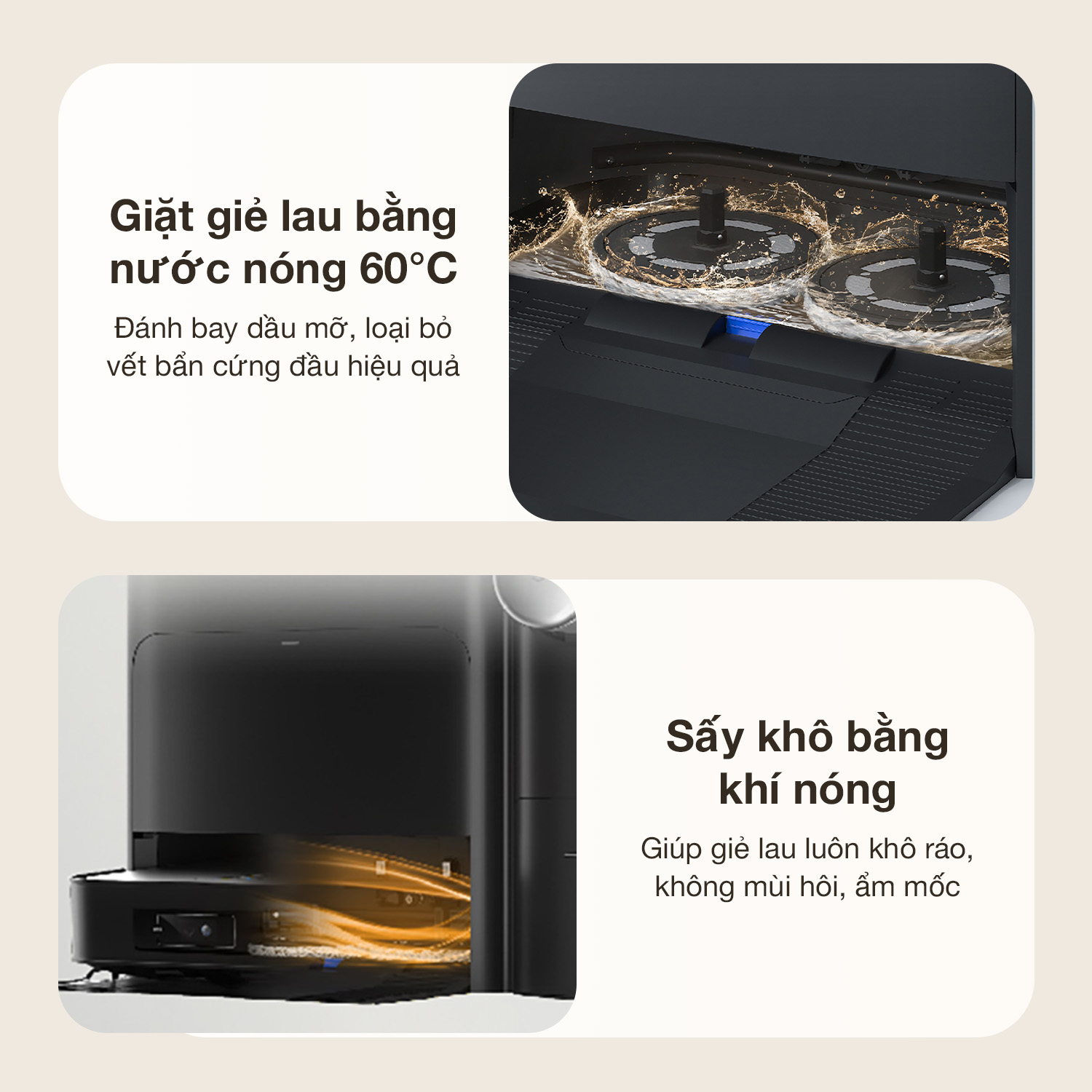 Robot hút bụi lau nhà Ecovacs Deebot X2 Combo 26 x2-cb-7