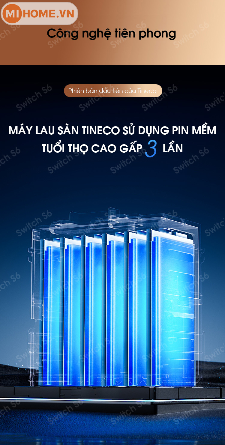 Máy hút bụi lau sàn khô ướt Tineco Floor One Switch S6 16 3