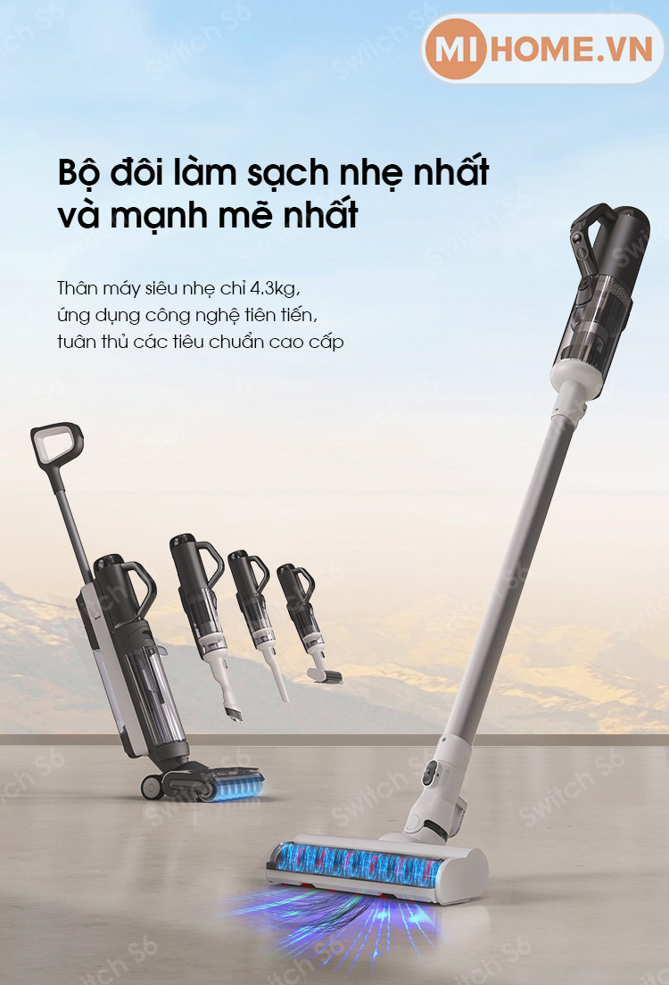 Máy hút bụi lau sàn khô ướt Tineco Floor One Switch S6 18 5