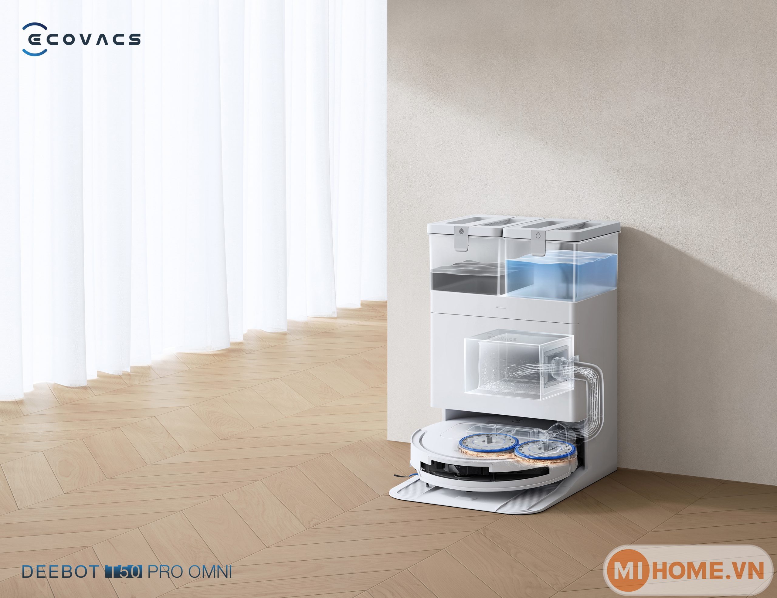 Robot hút bụi lau nhà Ecovacs Deebot T50 Pro Omni 2025 23 1 1 scaled