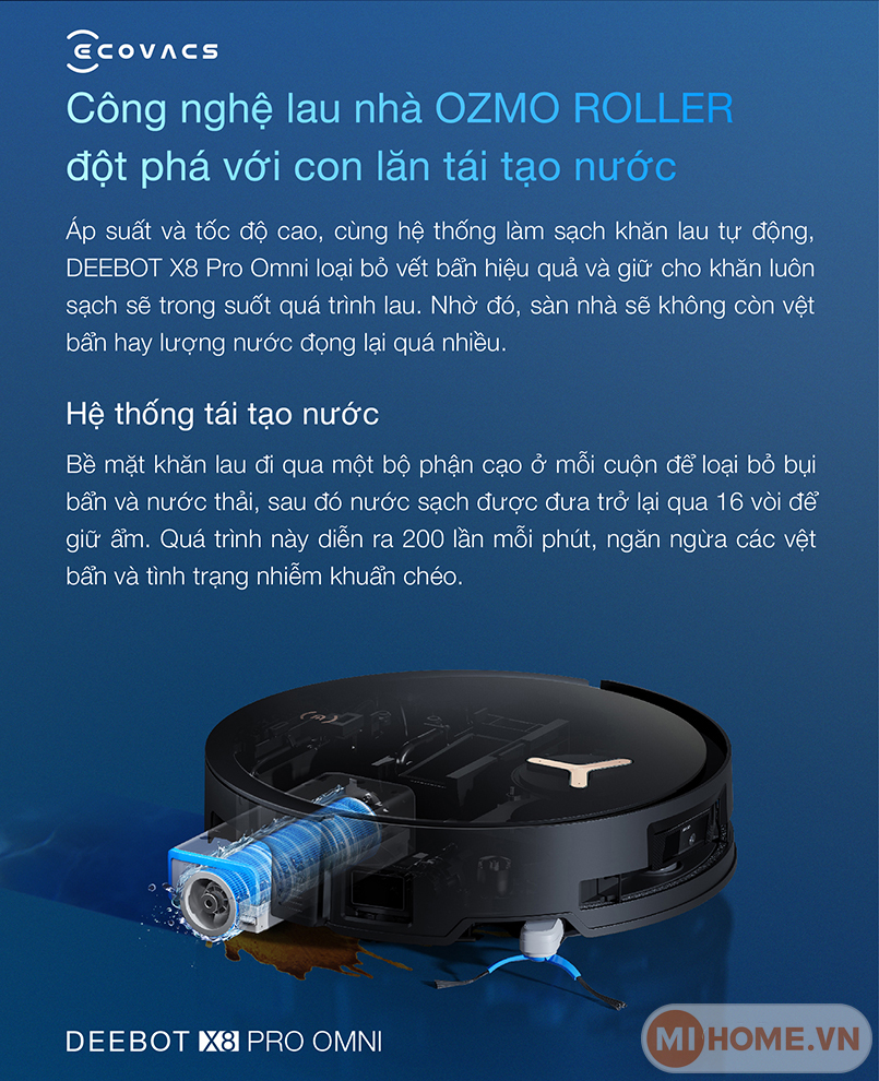 Robot hút bụi lau nhà Ecovacs Deebot X8 Pro Omni 2025 13 1728352052850 robot hut bui lau nha ecovacs deebot x8 pro omni 2