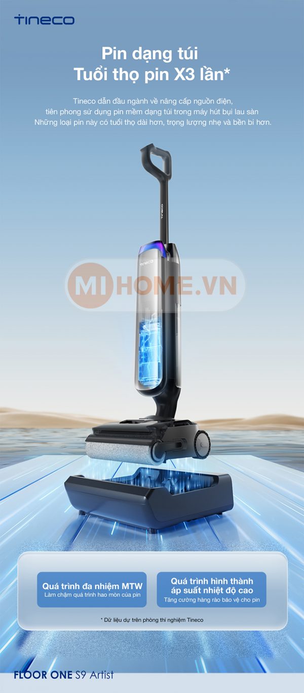Máy hút bụi lau sàn khô ướt Tineco Floor One S9 Artist FW2C0200ID hình ảnh chi tiết 5