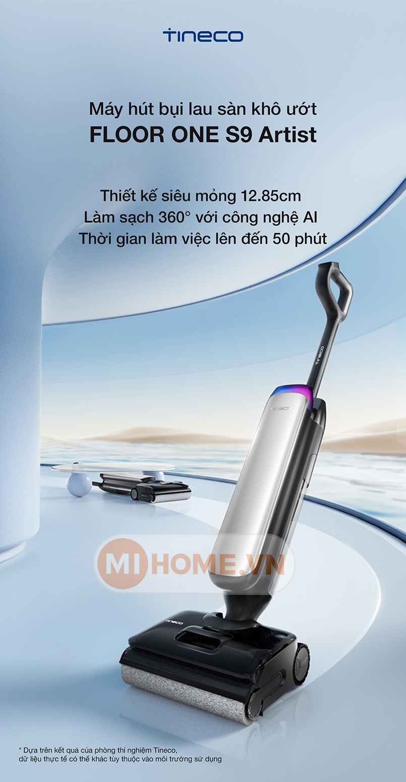 Máy hút bụi lau sàn khô ướt Tineco Floor One S9 Artist FW2C0200ID 3 1738745053095-may-lau-san-hut-bui-tineco-floor-one-s9-artist-fw2c0200id