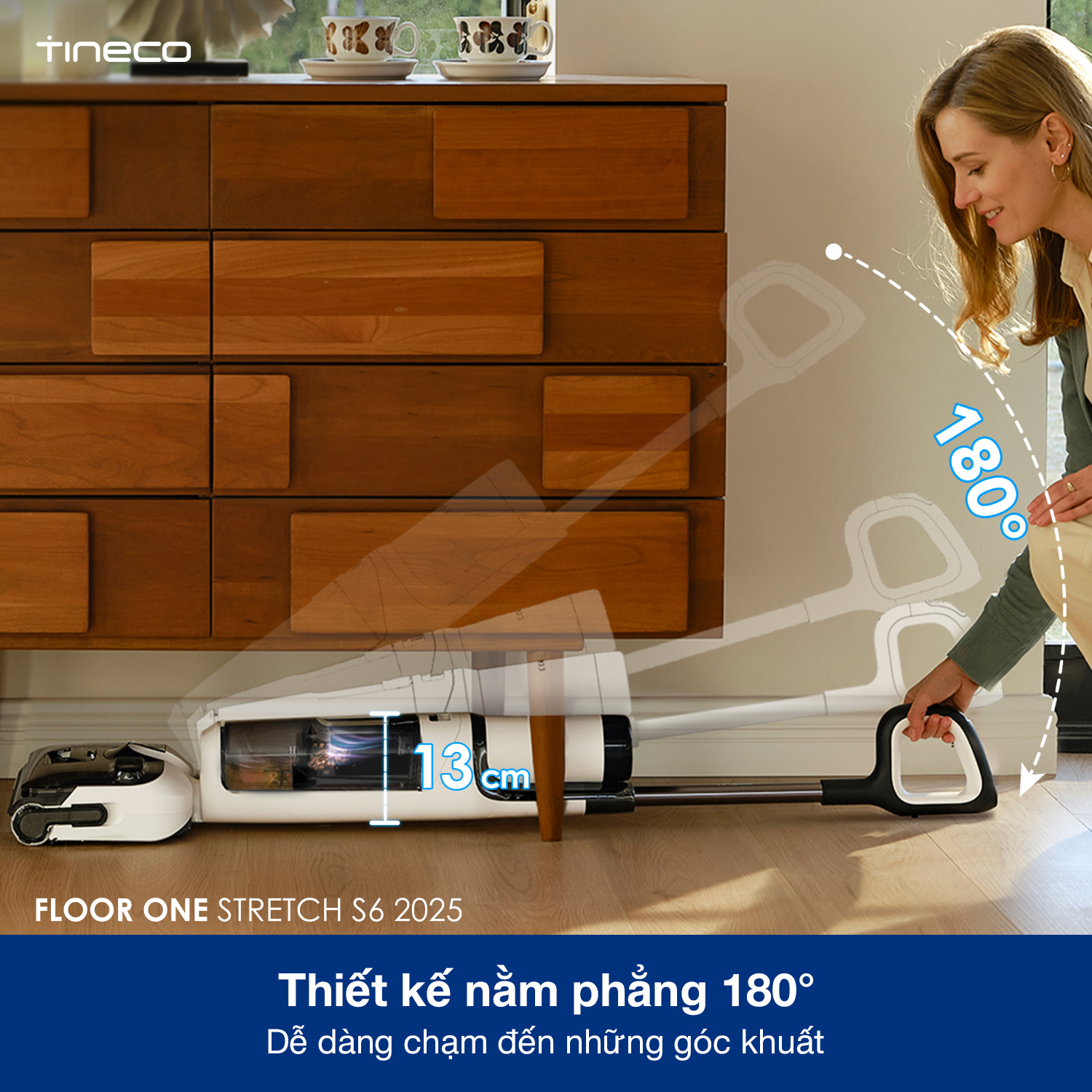 Máy hút bụi lau sàn khô ướt Tineco Floor One Stretch S6 2025 - Lực hút 20kpa 17 10