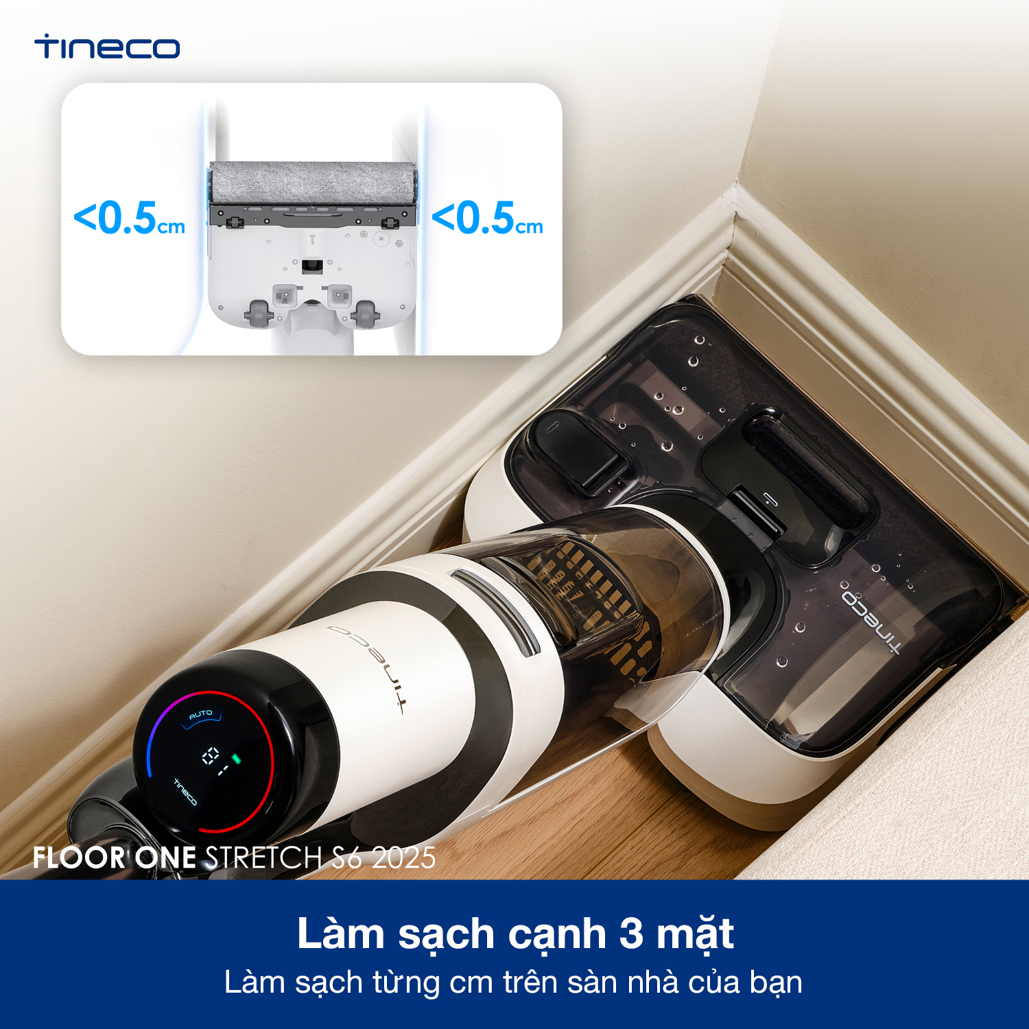 Máy hút bụi lau sàn khô ướt Tineco Floor One Stretch S6 2025 - Lực hút 20kpa 21 11