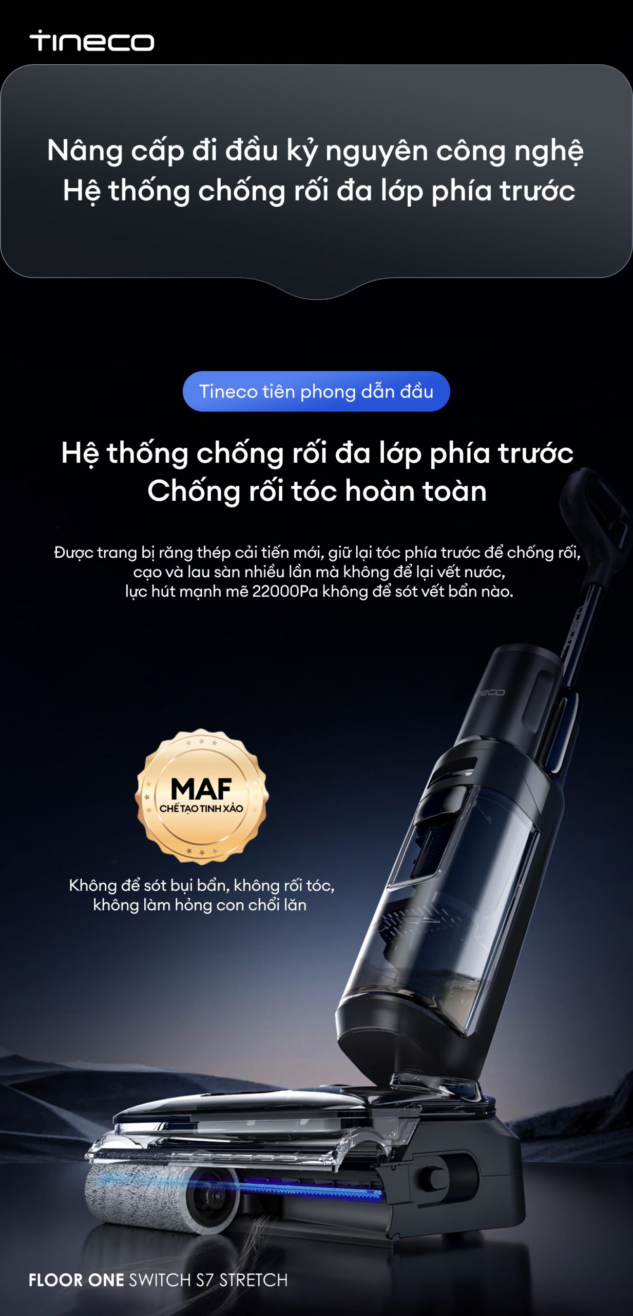 Máy hút bụi lau sàn khô ướt Tineco Floor One Switch S7 Stretch - Lực hút 21kpa 28 6 2 scaled