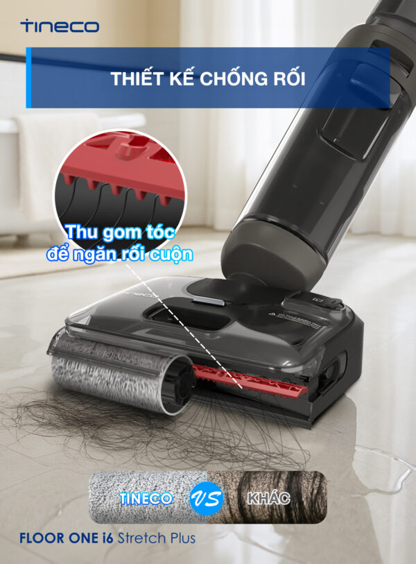 Máy hút bụi lau sàn khô ướt Tineco Floor One i6 Stretch Plus hình ảnh chi tiết 5