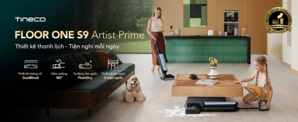 Máy hút bụi lau sàn khô ướt Tineco Floor One S9 Artist Prime Ecovacs Máy hút bụi lau sàn khô ướt Tineco Floor One S9 Artist Prime hình ảnh chi tiết 2