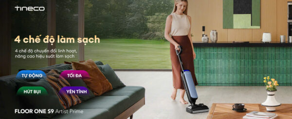 Máy hút bụi lau sàn khô ướt Tineco Floor One S9 Artist Prime Ecovacs Máy hút bụi lau sàn khô ướt Tineco Floor One S9 Artist Prime hình ảnh chi tiết 4