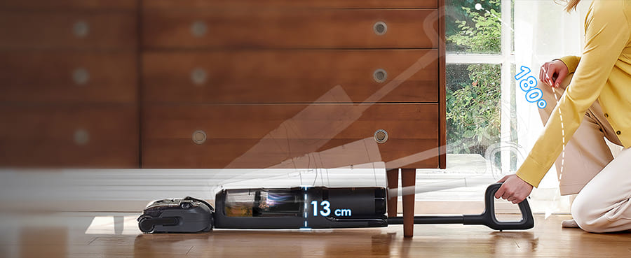 Điểm nhấn nổi bật của Tineco FLOOR ONE S6 Stretch Extreme Ecovacs Công nghệ Tineco HyperStretch, sở hữu 3 buồng ngăn tách chất bẩn riêng biệt
