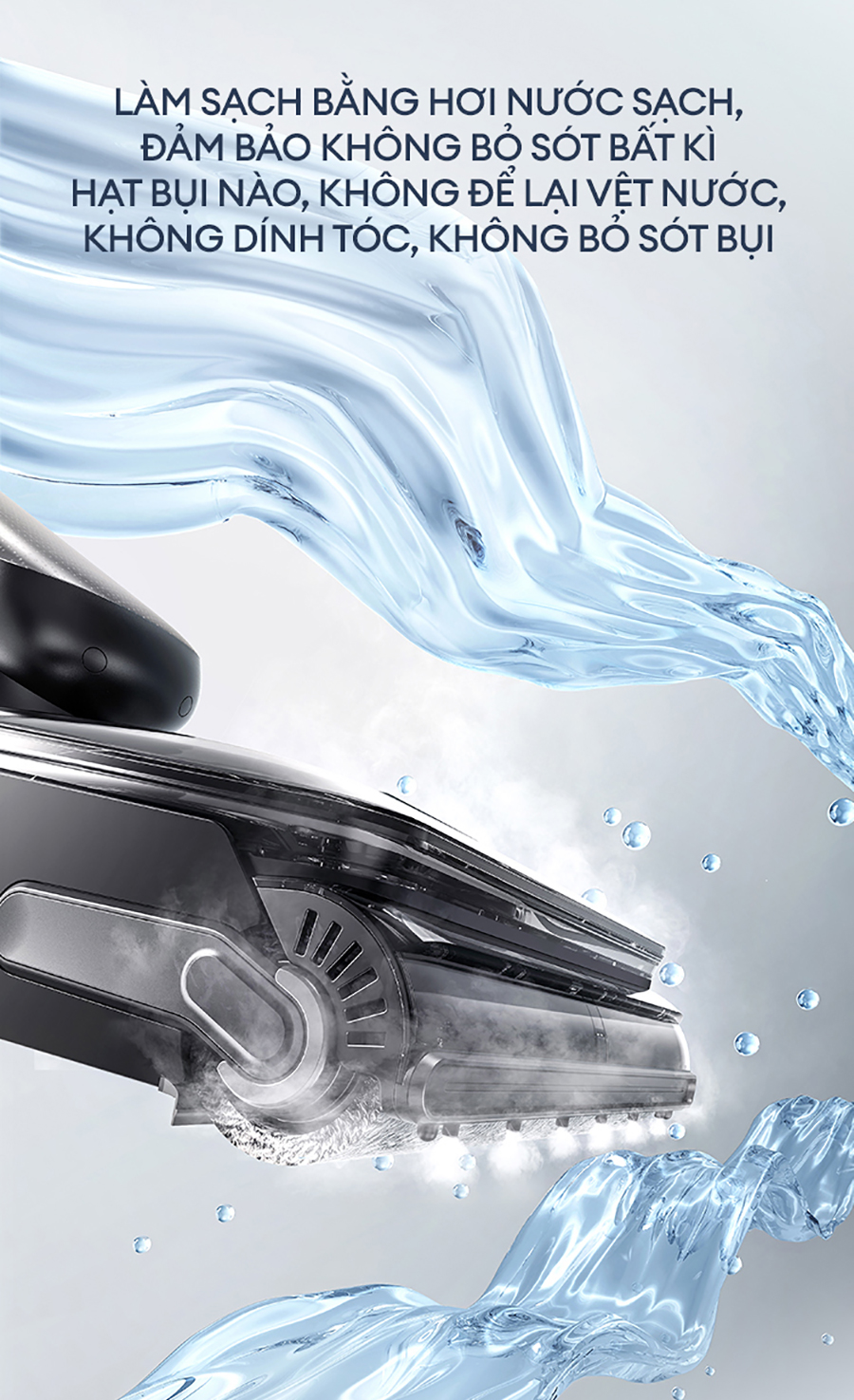 Công nghệ HyperSteam 160°C diệt khuẩn tới 99% 
