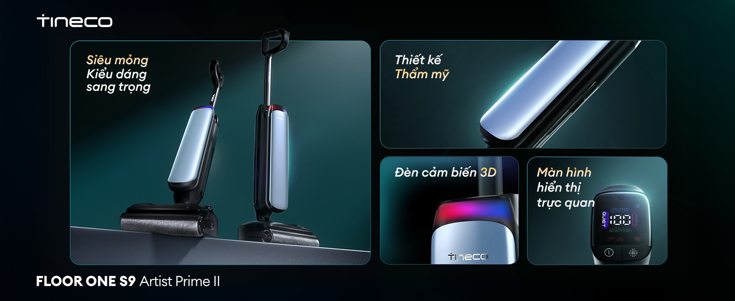 Máy hút bụi lau sàn khô ướt Tineco Floor One S9 Artist Prime 2