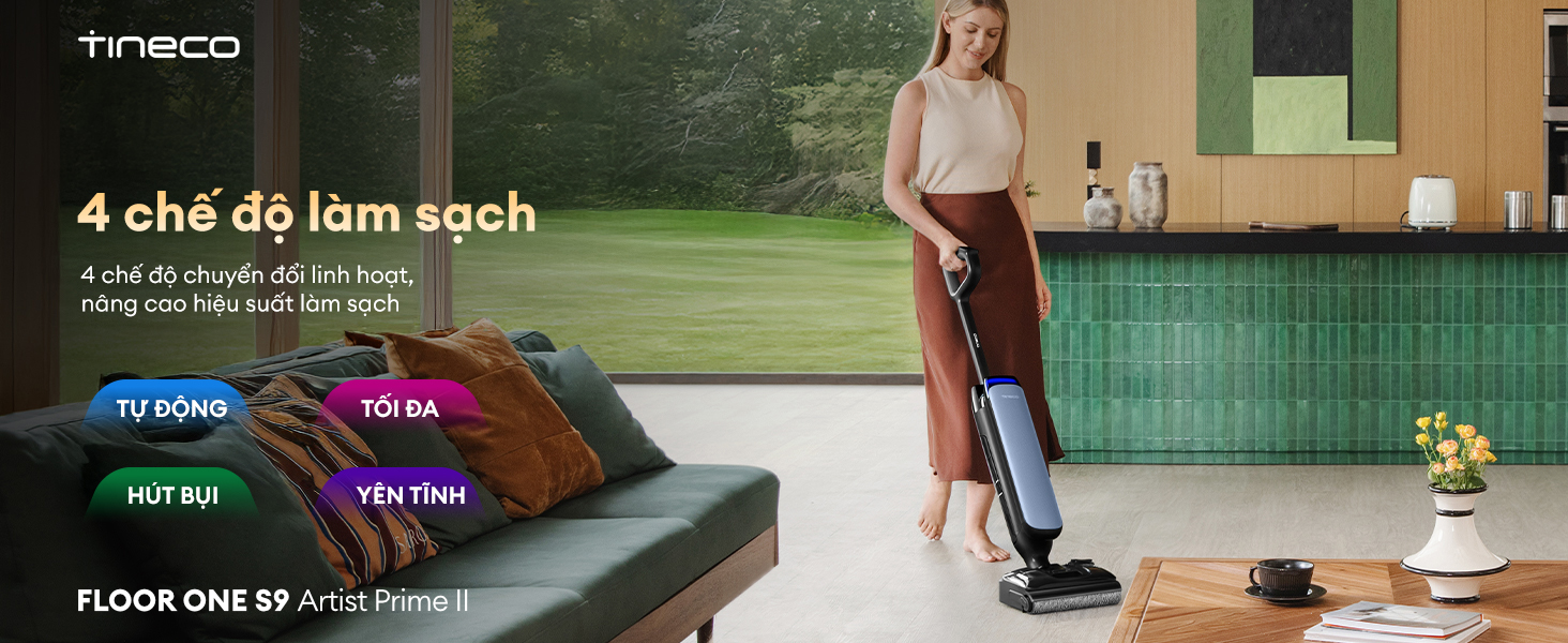 Máy hút bụi lau sàn khô ướt Tineco Floor One S9 Artist Prime 2