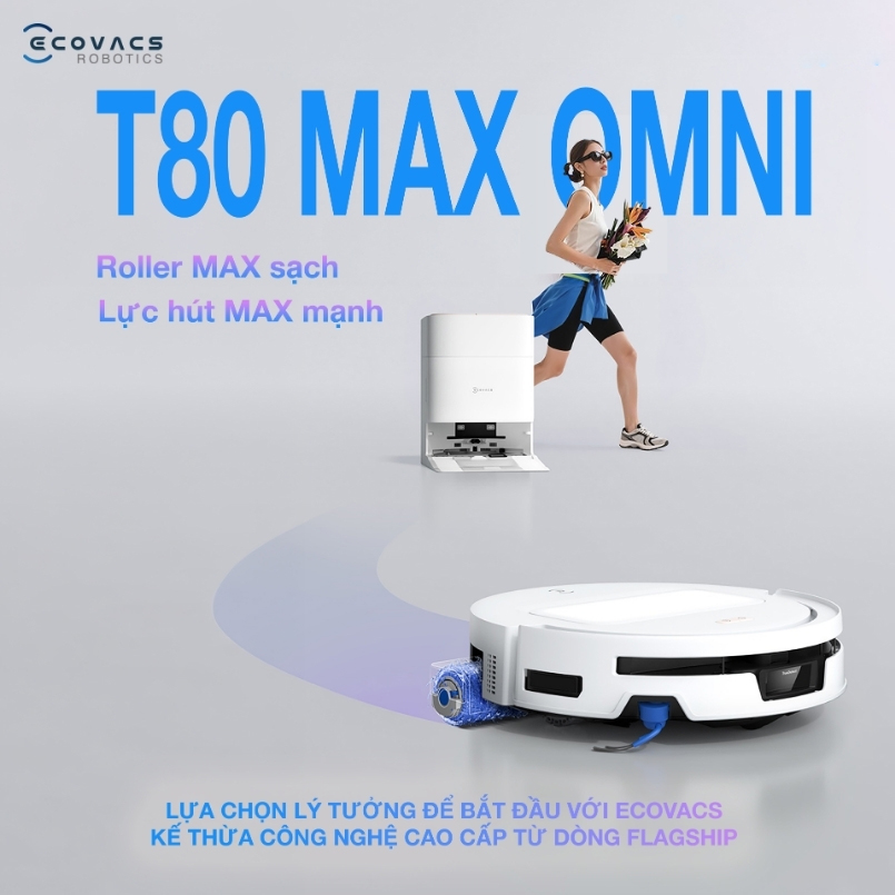 Robot hút bụi lau nhà Ecovacs Deebot T80 Max Omni hình ảnh chi tiết 1