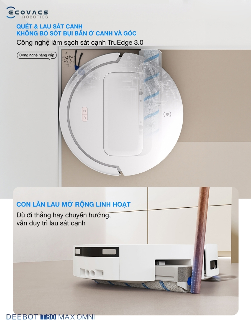 Robot hút bụi lau nhà Ecovacs Deebot T80 Max Omni hình ảnh chi tiết 11