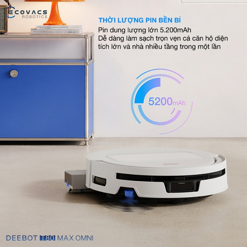Robot hút bụi lau nhà Ecovacs Deebot T80 Max Omni hình ảnh chi tiết 16