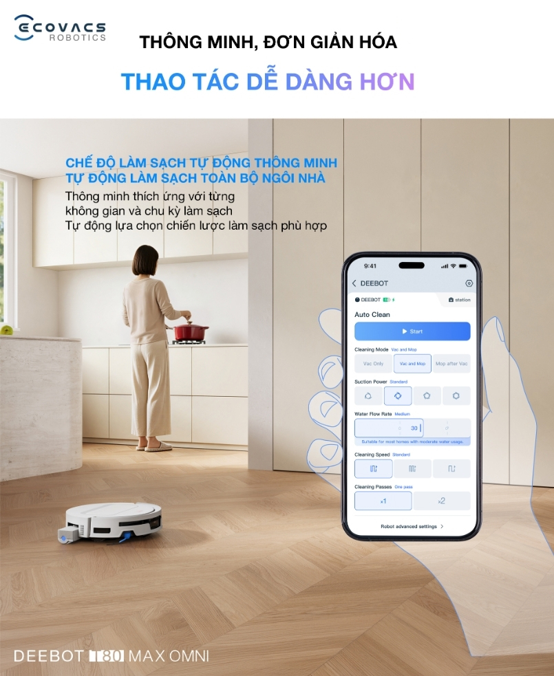 Robot hút bụi lau nhà Ecovacs Deebot T80 Max Omni hình ảnh chi tiết 19