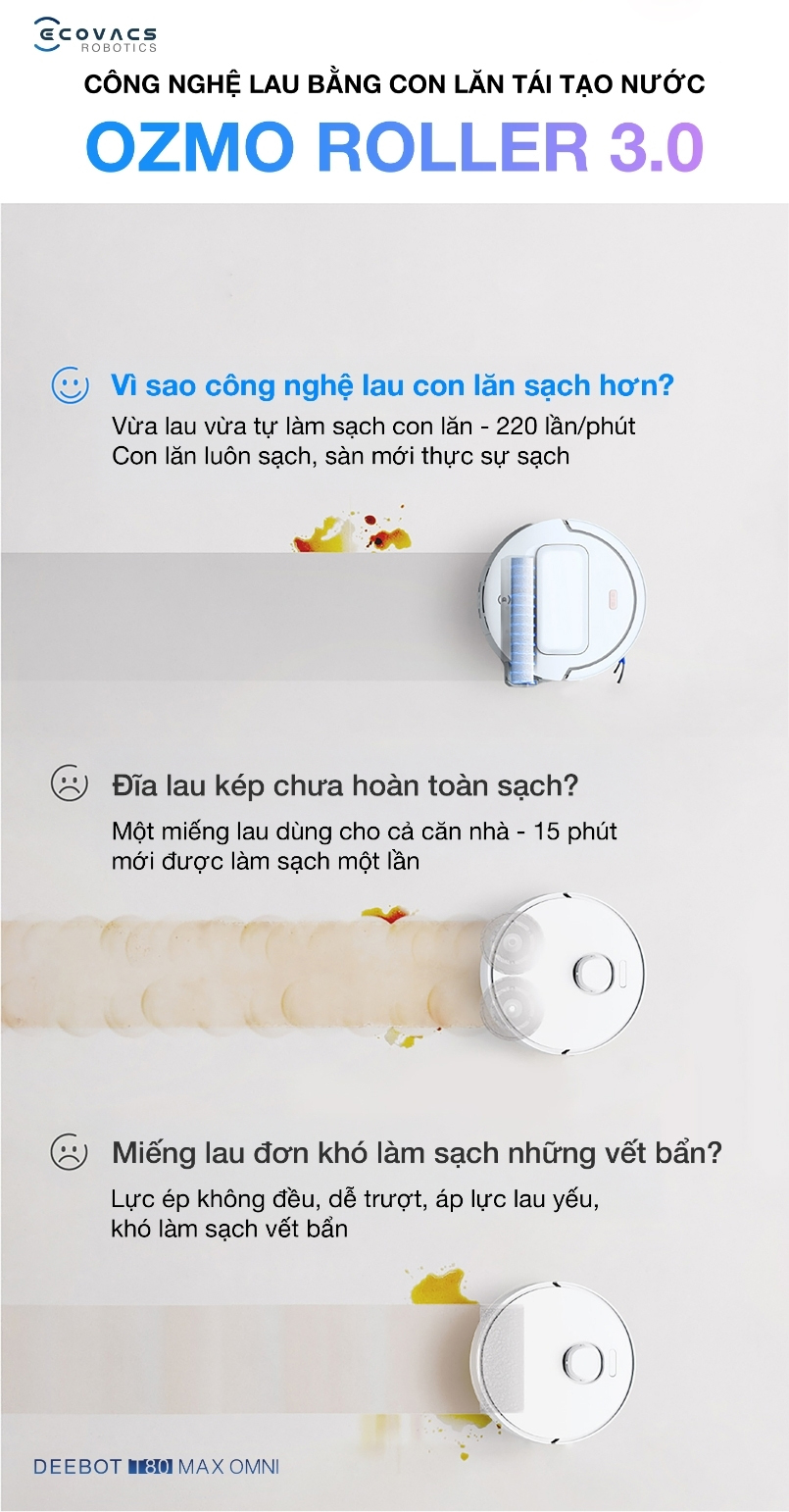 Robot hút bụi lau nhà Ecovacs Deebot T80 Max Omni hình ảnh chi tiết 4