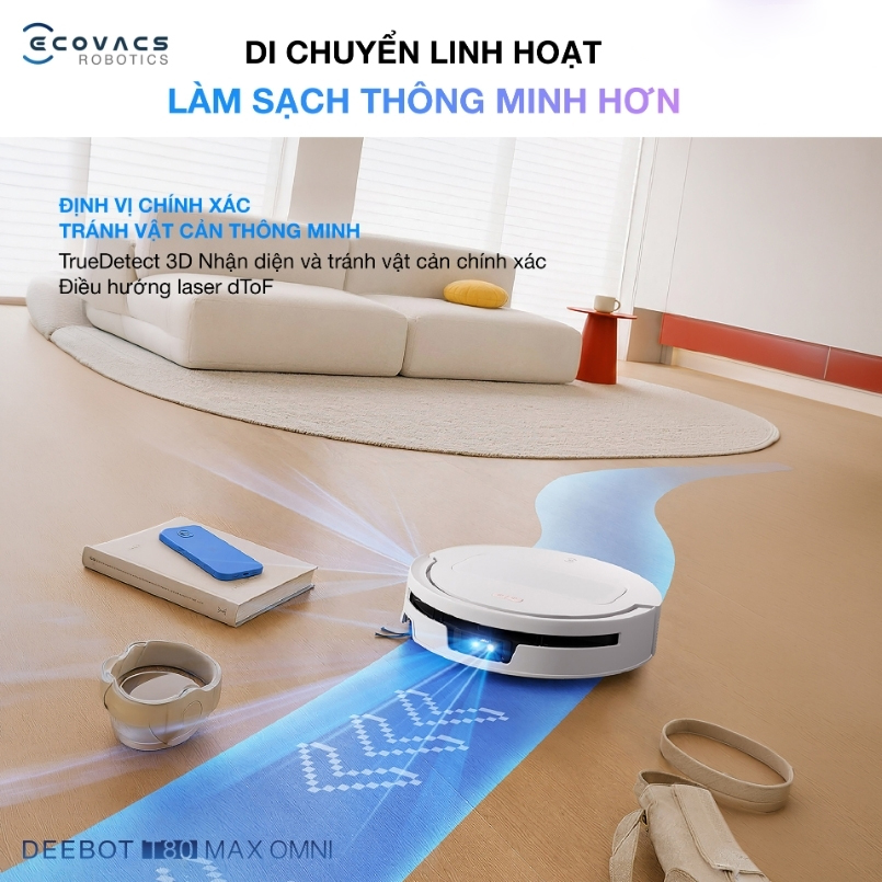 Robot hút bụi lau nhà Ecovacs Deebot T80 Max Omni hình ảnh chi tiết 13