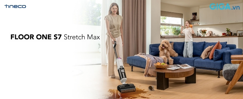 Tineco Floor One S7 Stretch Max - Máy hút bụi lau sàn khô ướt Tineco Floor One S7 Stretch Max mang đến giải pháp làm sạch không tì vết với hiệu suất vượt trội.
