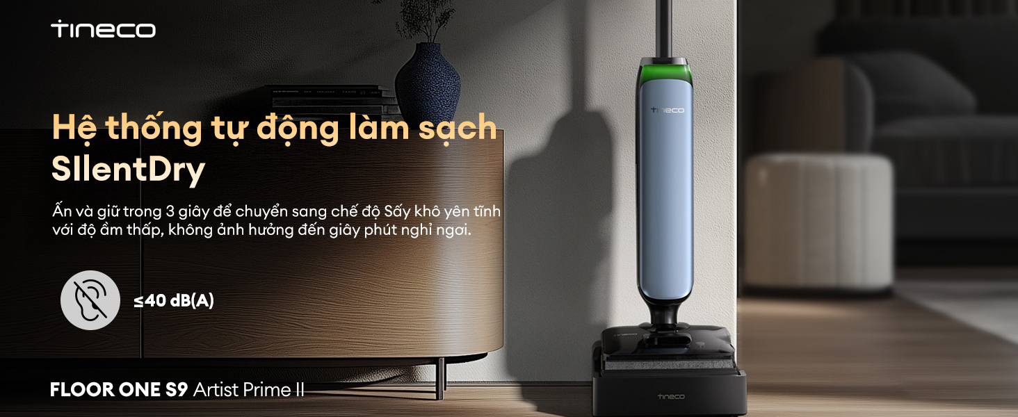 Máy hút bụi lau sàn khô ướt Tineco Floor One S9 Artist Prime 2