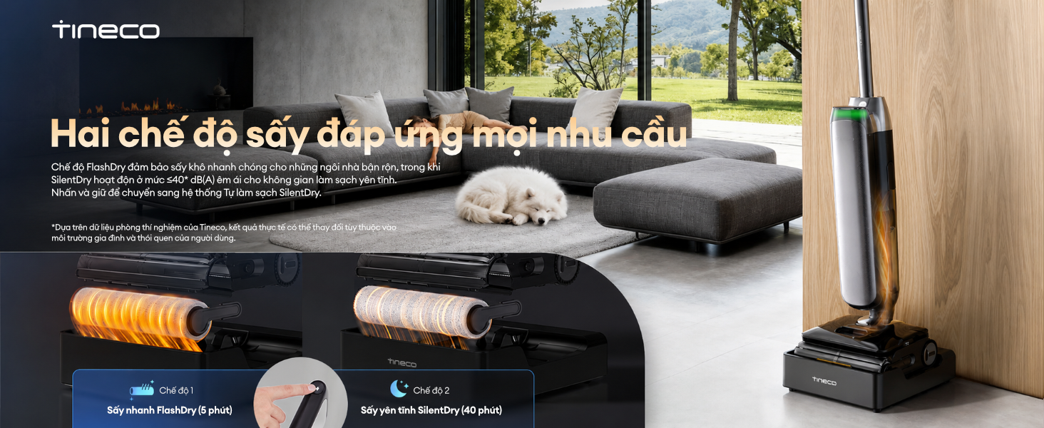 Máy hút bụi lau sàn khô ướt Tineco Floor One S9 Artist Prime 2