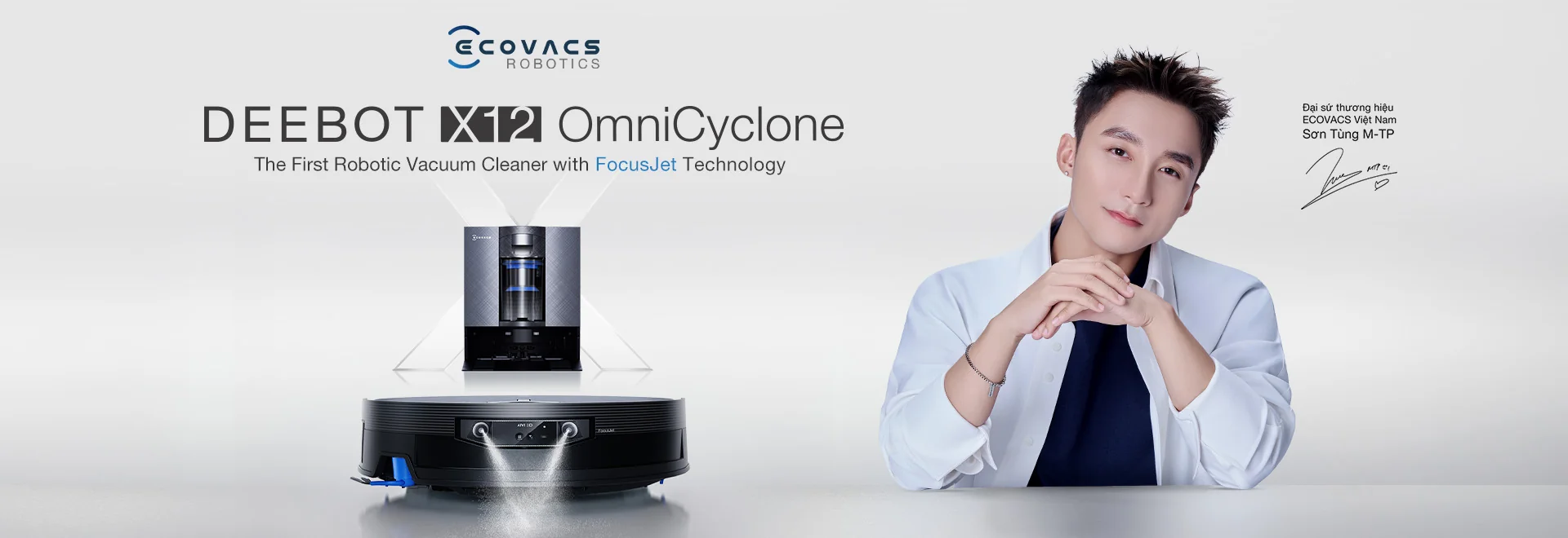 Robot hút bụi Ecovacs Deebot X12 OmniCyclone