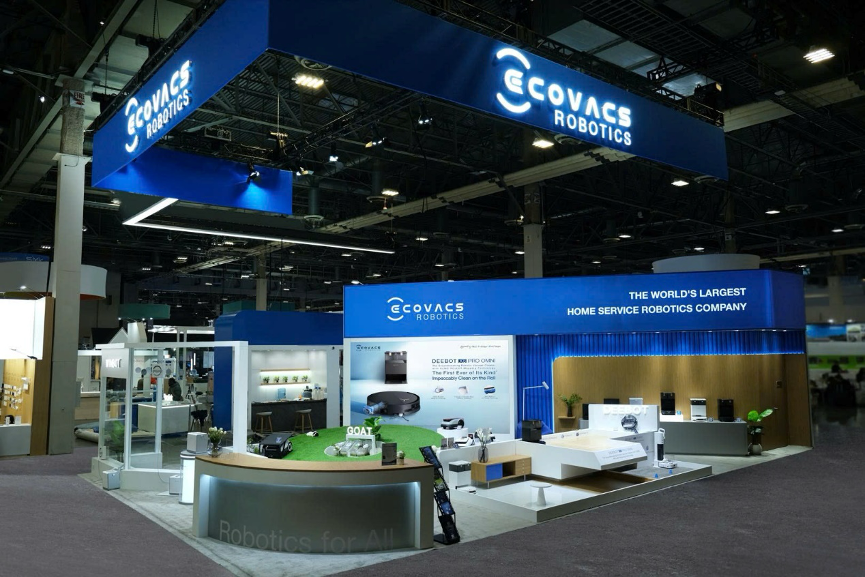 Gian hàng Ecovacs Robotics tại CES 2025. Ảnh: Ecovacs