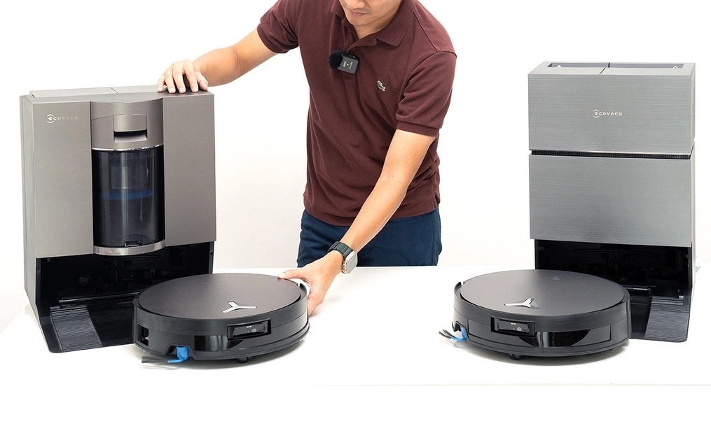 Hầu hết mẫu robot hút bụi trên thị trường đều có thể lau nhà, giặt giẻ tự động bên cạnh tính năng hút bụi truyền thống. Ảnh: Trường Giang