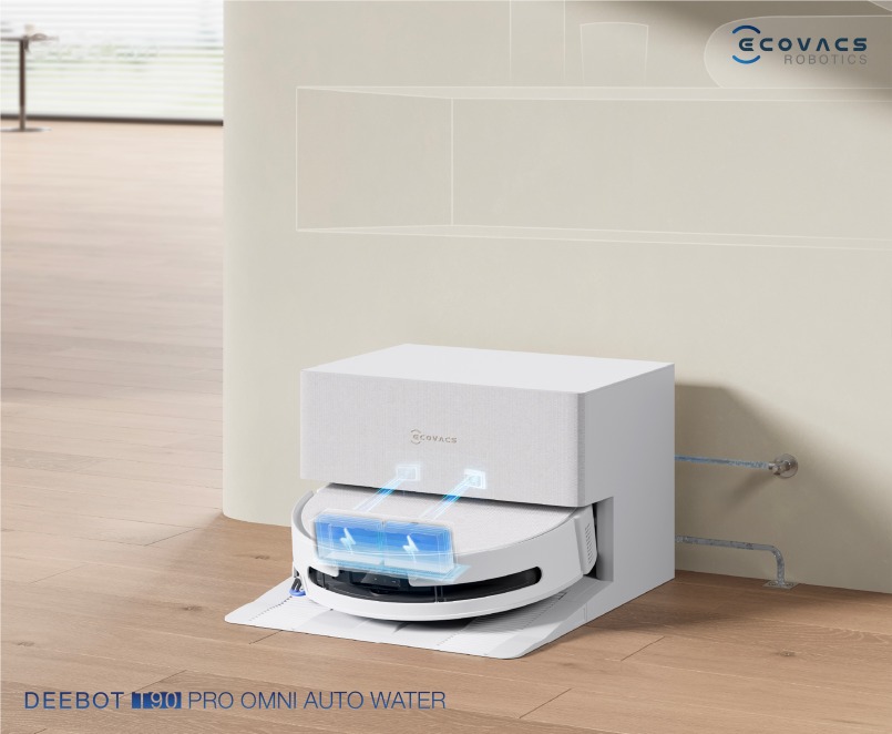 Pin dạng túi chuẩn EV 4000mAh trên Ecovacs Deebot T90 Pro Omni làm sạch diện tích tới 500m2