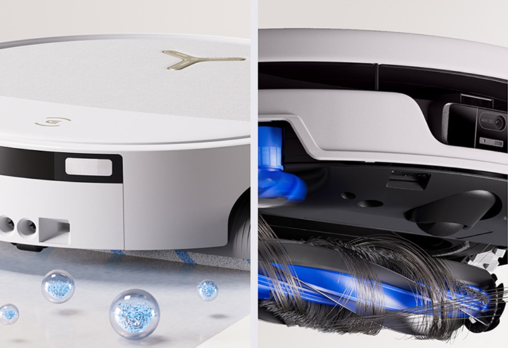 Robot hút bụi lau nhà Ecovacs Deebot T90S Pro Ecovacs Ecovacs Deebot T90S Pro áp lực và tốc độ con lăn 3800Pa x 260 vòng/phút kết hợp lau nước nóng 70 độ