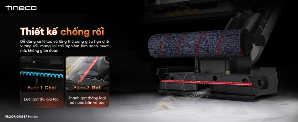 Tineco Floor One S7 HotJet - lực hút 23000Pa