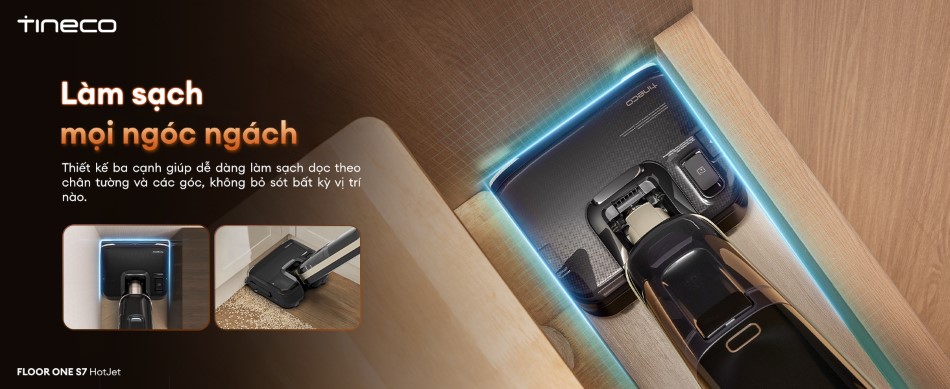 Tineco Floor One S7 HotJet - lưỡi gạt cảm biến chống rối