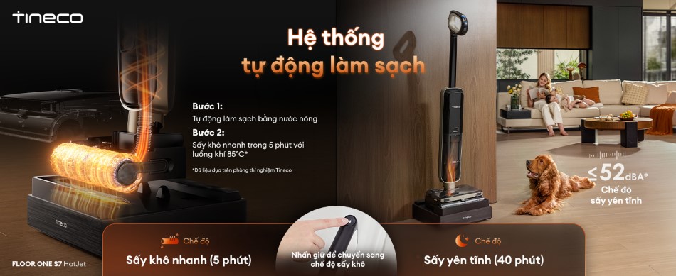 Tineco Floor One S7 HotJet - cảm biến iLoop