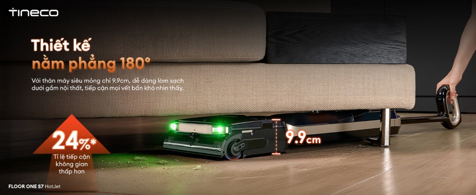 Tineco Floor One S7 HotJet - con lăn chịu nhiệt nâng cấp