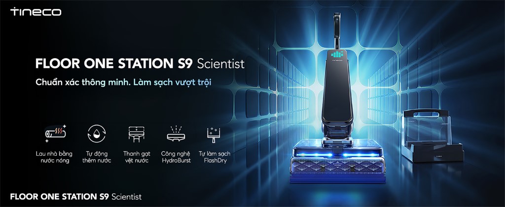 Tineco Floor One Station S9 Scientist hút lau sàn khô ướt