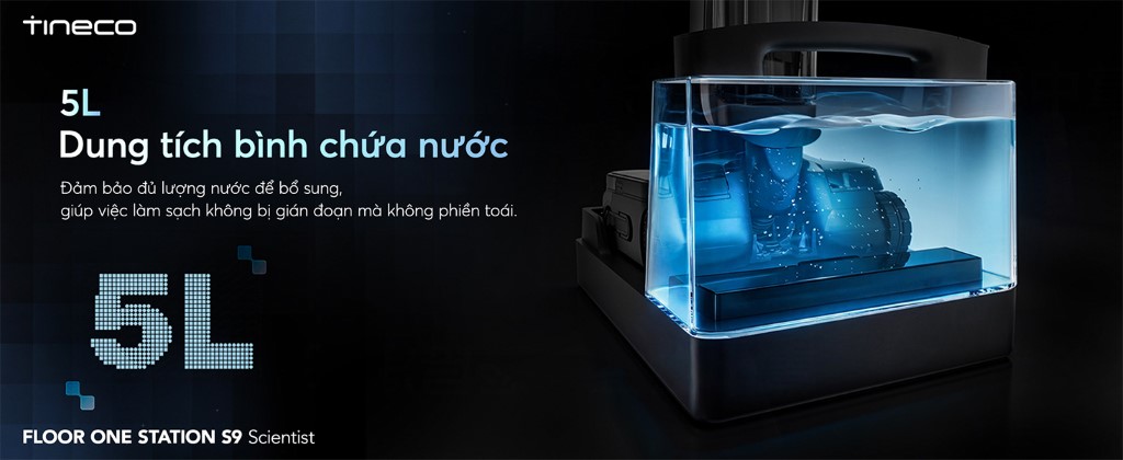 Tineco Floor One Station S9 Scientist trạm sạc bình nước 5L