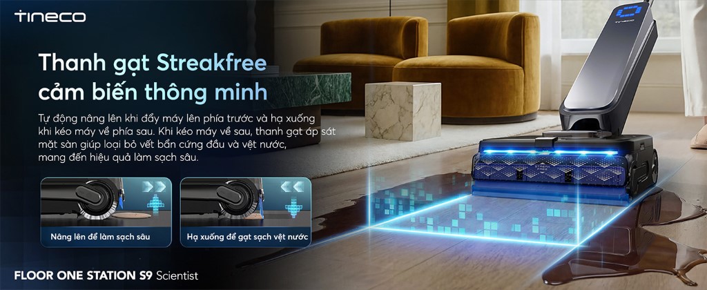 Tineco Floor One Station S9 Scientist cảm biến TMR