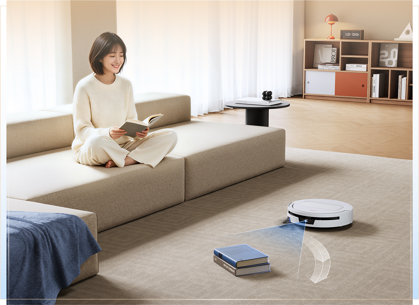 Robot hút bụi lau nhà thông minh Ecovacs Deebot T80 Max Omni