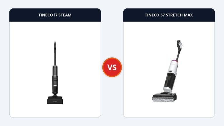 So sánh Tineco Floor One i7 Steam và S7 Stretch Max: Sức mạnh hơi nước nóng hay Thiết kế ngả phẳng 180°?