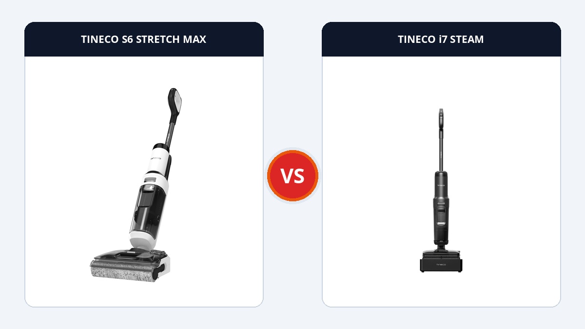 So sánh đối đầu TINECO S6 STRETCH MAX và TINECO i7 STEAM
