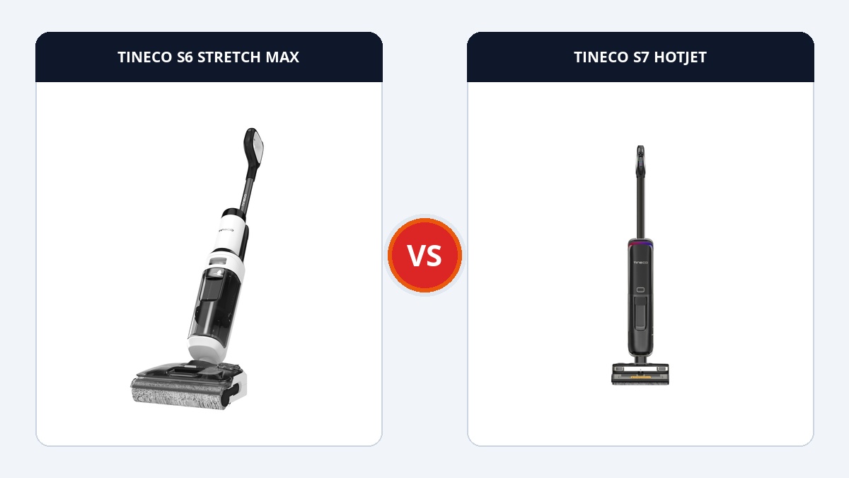 So sánh Tineco Floor One S6 Stretch Max và S7 HotJet: Ngả phẳng 180° hay Phun nước nóng trực tiếp? Ecovacs So sánh đối đầu TINECO S6 STRETCH MAX và TINECO S7 HOTJET