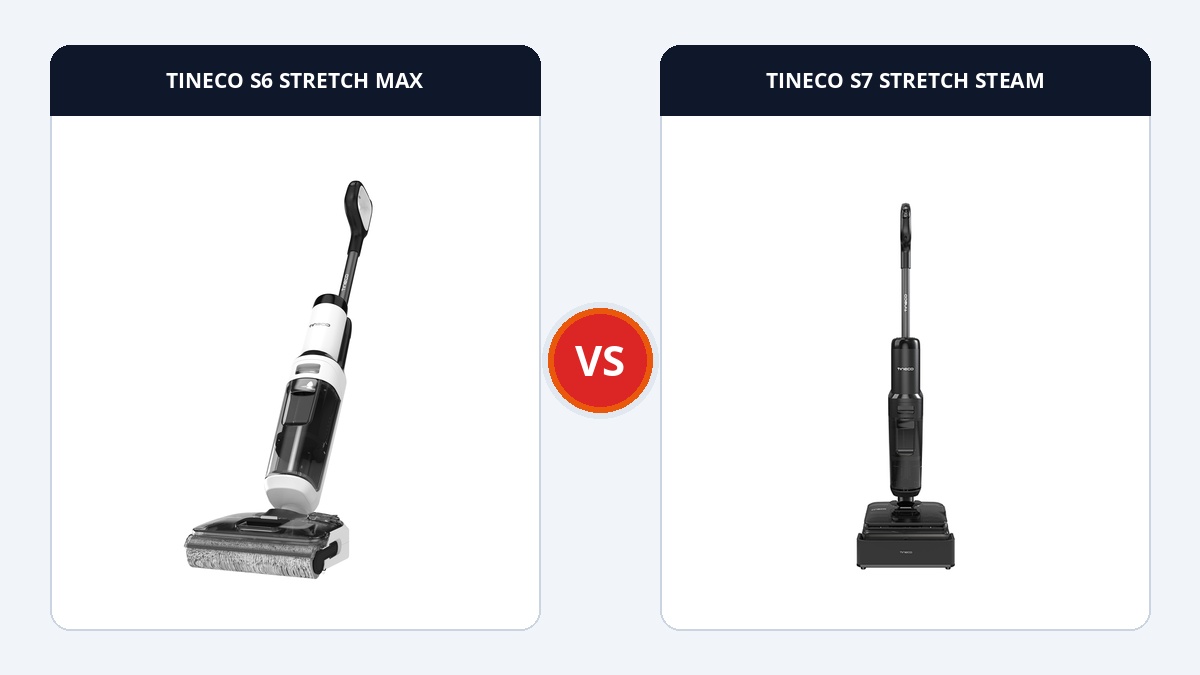 So sánh đối đầu TINECO S6 STRETCH MAX và TINECO S7 STRETCH STEAM